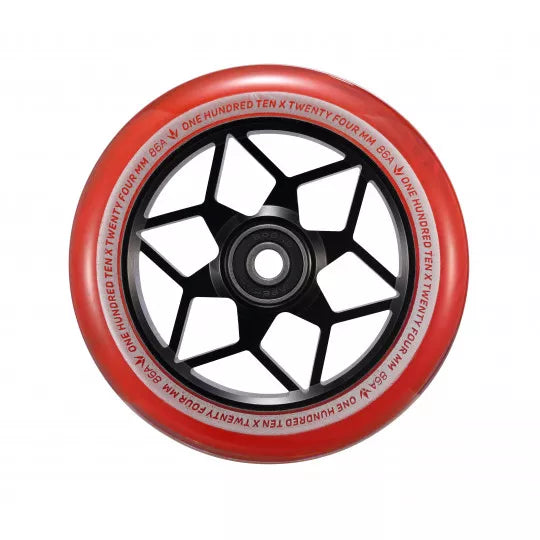 BLUNT wheel DIAMOND 110mm smoke red (red rubber)