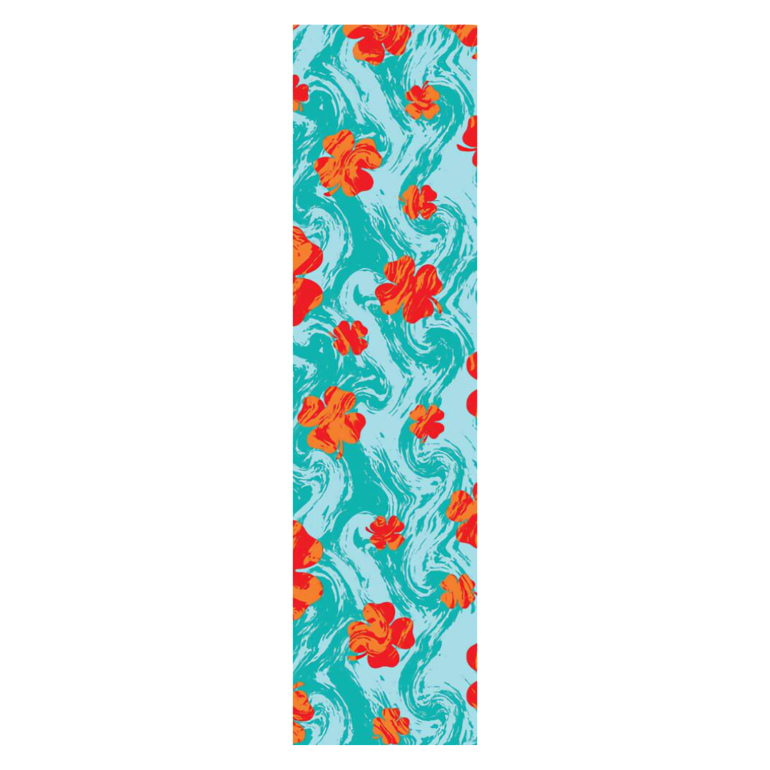 Lucky Flower Child Grip Bleu Orange Trottinette Freestyle