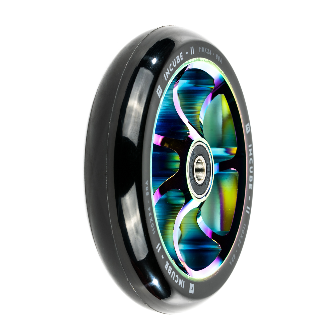 Ethic dtc roue incube v2 neochrome 110mm 8std trottinette freestyle