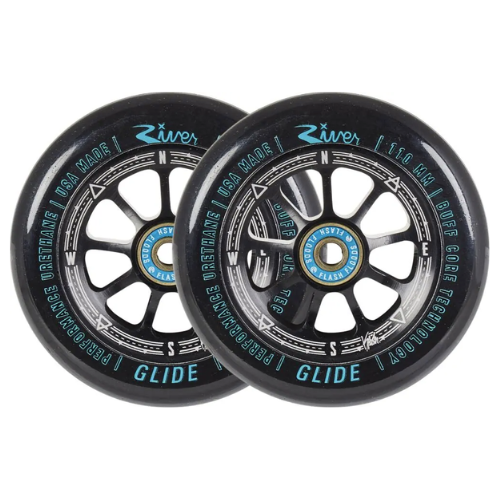 River roue Glide Kevin Austin noire 110mm trottinettes freestyle x2