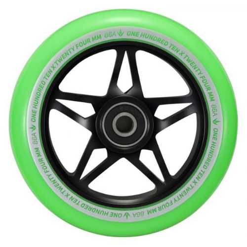 BLUNT Roue S3 Noir et Vert 110mm trottinette freestyle