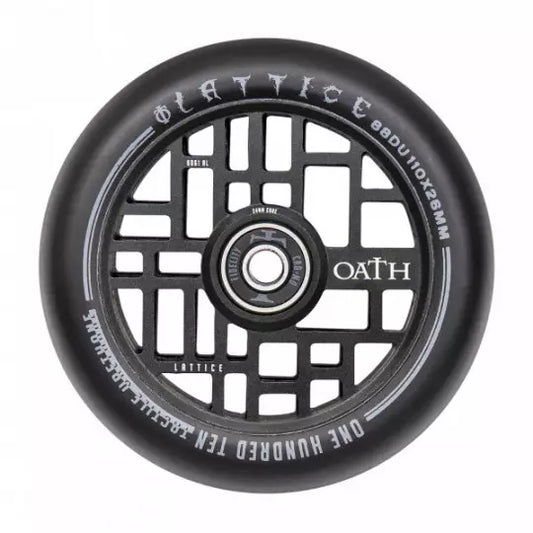 OATH roue Lattice noir 110mm trottinette freestyle x2